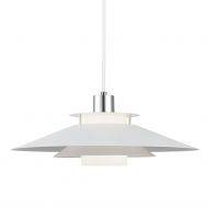 TURIN Pendelleuchte im dnischen Design Groe Pendelleuchte im skandinavischem Design. Wei/Chrom.