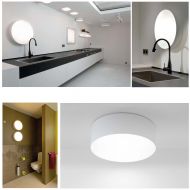 FABIAN Flache LED Deckenleuchte Energiesparende und geschmackvolle Badbeleuchtung.