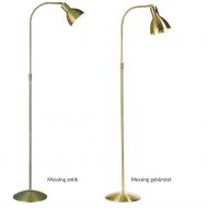 RABBIT Hhenverstellbare Stehleuchte mit beweglichem Schirm Die Stehleuchte in den Messing-Oberflchen.