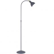 RABBIT Hhenverstellbare Stehleuchte mit beweglichem Schirm Die Stehleuchte in der Oberlche Grau.