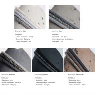 KNALLA ROUND Beton-Lampenpendel mit individuellem Kabel Kombination von Beton- u. Kabelfarben.