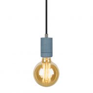 KNALLA ROUND Beton-Lampenpendel mit individuellem Kabel Pendellampe mit dekorativen E27 Leuchtmittel.