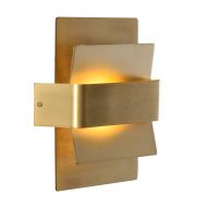 ALETA LED Wandleuchte mit eleganter Blende aus Metall-Lamellen LED Wandleuchte mit Lamellen aus Metall - Messing.