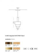 REFLECTIONS Exklusive Design-H�ngeleuchte modern Abmessungen der Designleuchte.