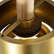 REFLECTIONS pendant light with two brass or pewter cylinders in Danish style Aufbau der Leuchte Gre S.