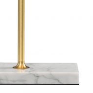 BOOK Elegante Schreibtischleuchte aus Messing oder Zinn Heller Marmor in Kombination mit Messing.