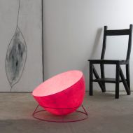 H2O F Halbkugelfrmige Bodenstehleuchte transluzent Besondere Bodenstehleuchte fr groe Rume.