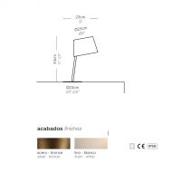 EXCENTRICA Moderne Tischleuchte mit Textilschirm 