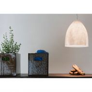 FLOWER S NEBULA Hngeleuchte wei transluzent Pendelleuchte mit weiem marmorartigen Look