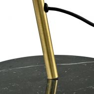 EXCENTRICA Sweeping table lamp with textile shade and marble base Guter Stand mit schwerem Marmor  Textilkabel.