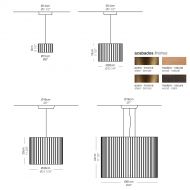 LUZ OCULTA WOOD Besondere H�ngeleuchte mit Holzverblendung Luz oculta wood - Designleuchte