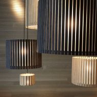 LUZ OCULTA WOOD Besondere Hngeleuchte mit Holzverblendung Holz strahlt Wrme aus - besonders so.