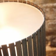 LUZ OCULTA WOOD Besondere Hngeleuchte mit Holzverblendung Wohnliches Licht durch Diffusor.