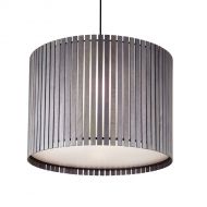 LUZ OCULTA WOOD Besondere H�ngeleuchte mit Holzverblendung Gro�e Eichenholz-H�ngeleuchte