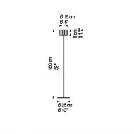 LUZ OCULTA WOOD aufwndige Stehleuchte mit Holzverblendung 