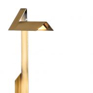 PLI Architektonische Stehleuchte in den Oberflchen Messing oder Zinn Simple Kabelfhrung am Schirm.