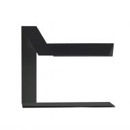 PLI LED table lamp made of folded sheet aluminum in white or black Tischleuchte mit LED und schwarzer Lackierung.