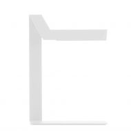 PLI LED table lamp made of folded sheet aluminum in white or black Groe Ausfhrungen der Tisch- oder Arbeitsleuchte.