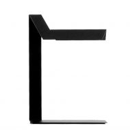 PLI LED table lamp made of folded sheet aluminum in white or black PLI Large in schwarz.