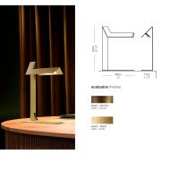 PLI� LED Design Tischleuchte aus gefaltenem Stahlblech Abmessungen der Design-Tischleuchten.