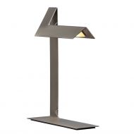 PLI LED Design Tischleuchte aus gefaltenem Stahlblech PLI Large in Oberflche Zinn.