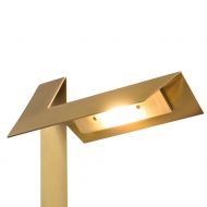 PLI LED Design Tischleuchte aus gefaltenem Stahlblech Integrierte LED Technik.