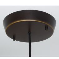 LUZ OCULTA METAL Zylindrische Pendelleuchte aus Messing oder Bronze Der Baldachin ist in der gleichen Oberflche gehalten.