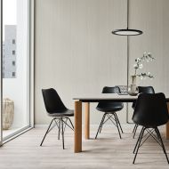 BILANCELLA Flache, runde LED Hngeleuchte Flache LED Pendelleuchte ber dem Esstisch.