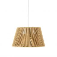 CONGA Trapezfrmige Pendelleuchte aus Spanien Groe Pendelleuchte mit 53 cm  in Beige.