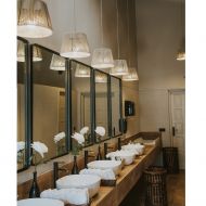 CONGA Trapezfrmige Pendelleuchte aus Spanien Die Leuchte strahlt angenehme Natrlichkeit aus.