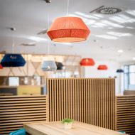 BANYO Groe geometrische Hngeleuchte aus Spanien Schne bunte Leuchten fr Restaurant.