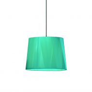 DRESS S Pendelleuchte mit Satin-Schirm Die Pendelleuchte in Trkis mit mediterranen Touch.