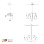 LILY Gro�e, moderne Textilschirm H�ngeleuchte Gro�e H�ngeleuchten Designleuchten