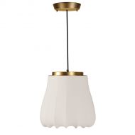 LILY Gro�e, moderne Textilschirm H�ngeleuchte LILY Design-H�ngeleuchte - � 40 cm