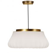 LILY Gro�e, moderne Textilschirm H�ngeleuchte XL H�ngeleuchte LILY mit 75 cm �