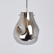 SOAP Irisierende Glas-Pendelleuchte Silberne SOAP Leuchte - unbeleuchtet.