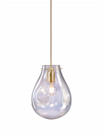 SOAP Irisierende Glas-Pendelleuchte Glasleuchte in der Variante Pearl mit Aufh�ngung gold geb�rstet