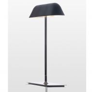 BUTTERFLY Elegant desk lamp with elongated metal shade Elegante Schreibtischlampe in schwarz.