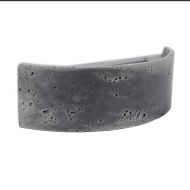 BOGGA Halbrunde LED Wandleuchte aus Leichtbeton Wandleuchte Leichtbeton anthrazit / grau.