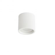 PILASTRO Deckenspot aus keramischen Material Aufbau-Deckenlampe rund, wei�, dimmbar.