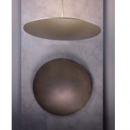 HANGING ROUNDS Au�ergew�hnliche Design-H�ngeleuchte Oberfl�chen der Leuchte in Messing oder Bronze.