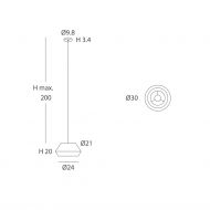 BANYO Geometrische Kordelleuchte aus Spanien Abmessungen der spanischen Pendelleuchte.