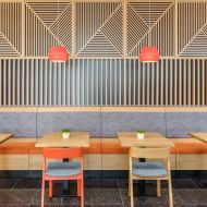 BANYO Geometrische Kordelleuchte aus Spanien Bunte Pendelleuchte fr Cafs und Restaurants.