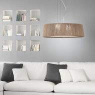 DRUM Groe flache Pendelleuchte Groe Wohnzimmer-Hngeleuchte, dimmbar.