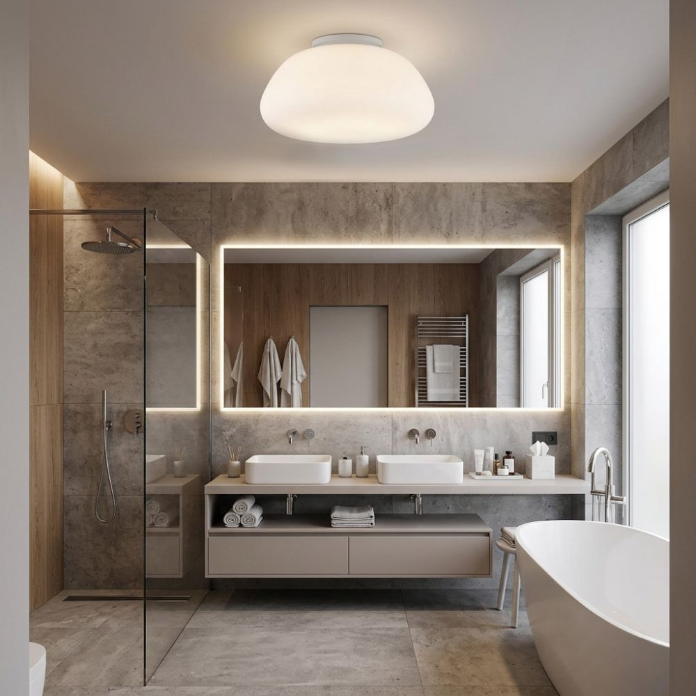 Deckenlampe Toilette