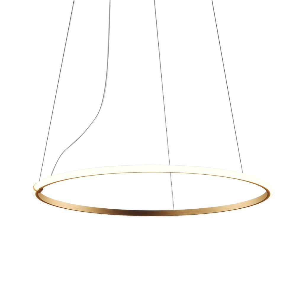 Ring Hangeleuchte Mit Led In Bronze