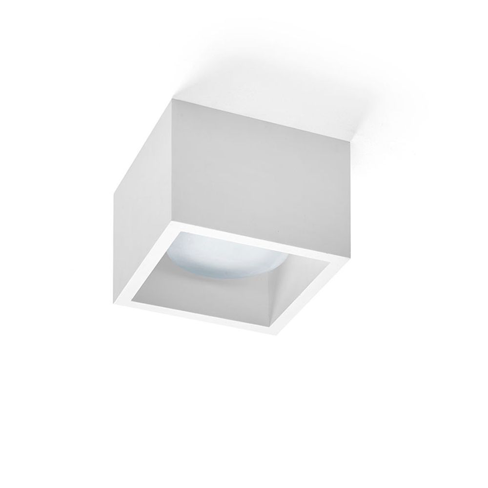 Günstige 1-flammige Deckenleuchte aus Gips im architektonischem Design