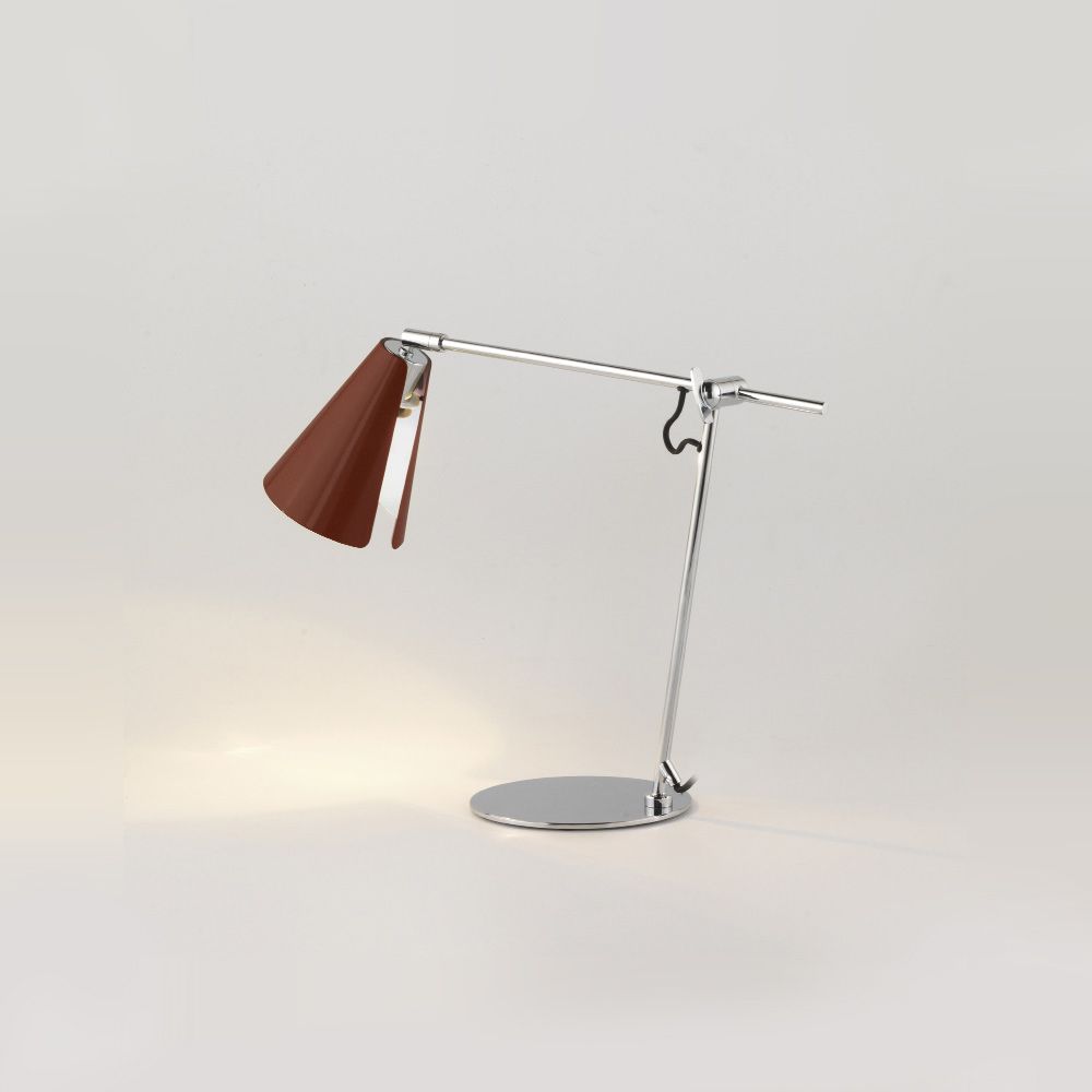 LUA Bewegliche Schreibtischleuchte in Chrom