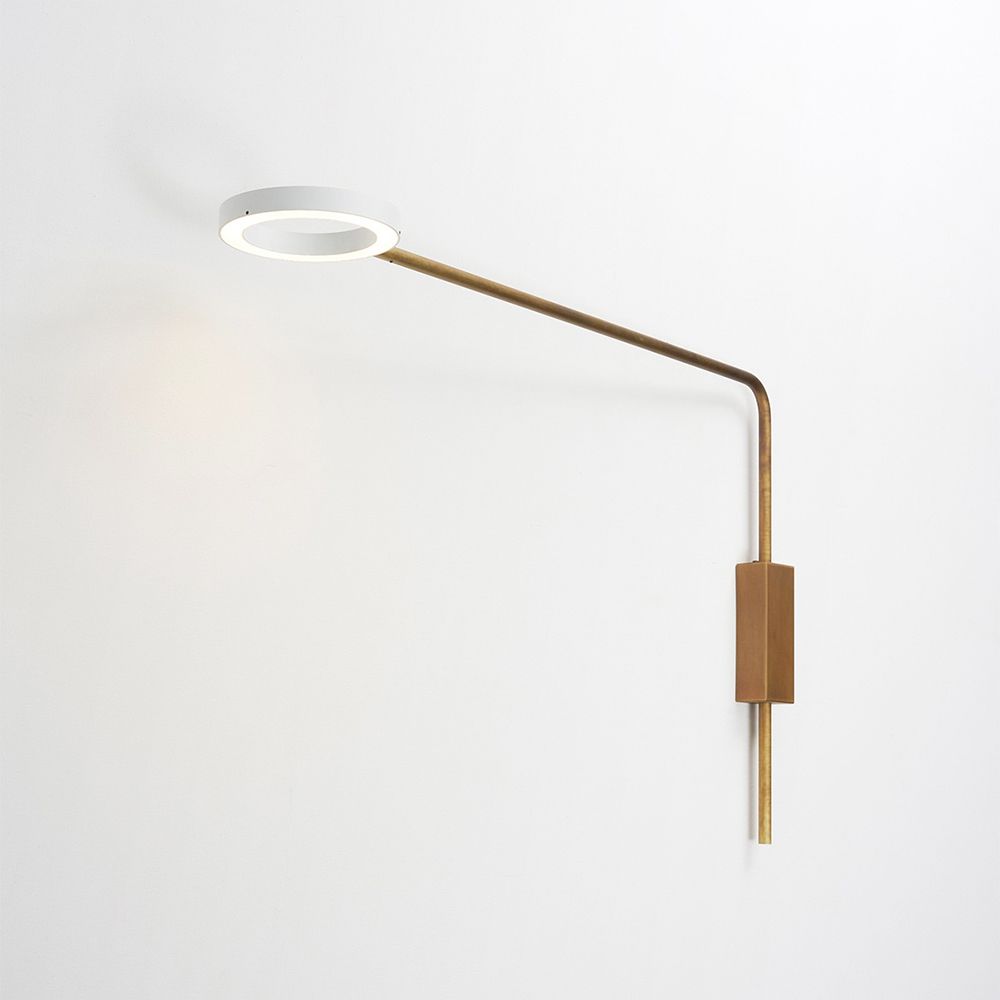 Design Wandleuchte mit 87 cm langem Ausleger und drehbarer Lichtquelle