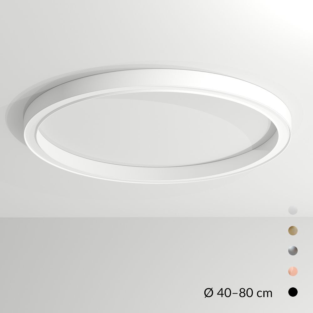 Hängeleuchte LED Lampen Ring silber rund Pendelleuchte Wohnzimmer